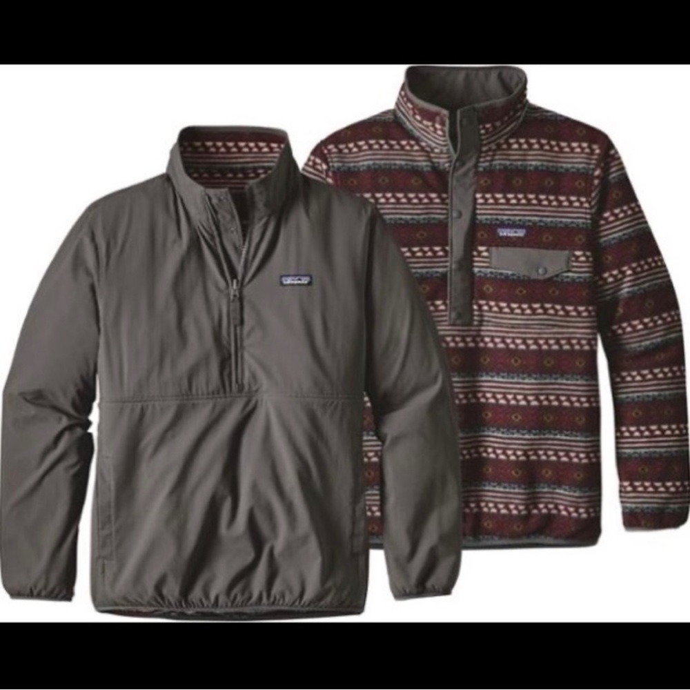 Patagonia reversible snap-T glissade saltillo fleece pullover